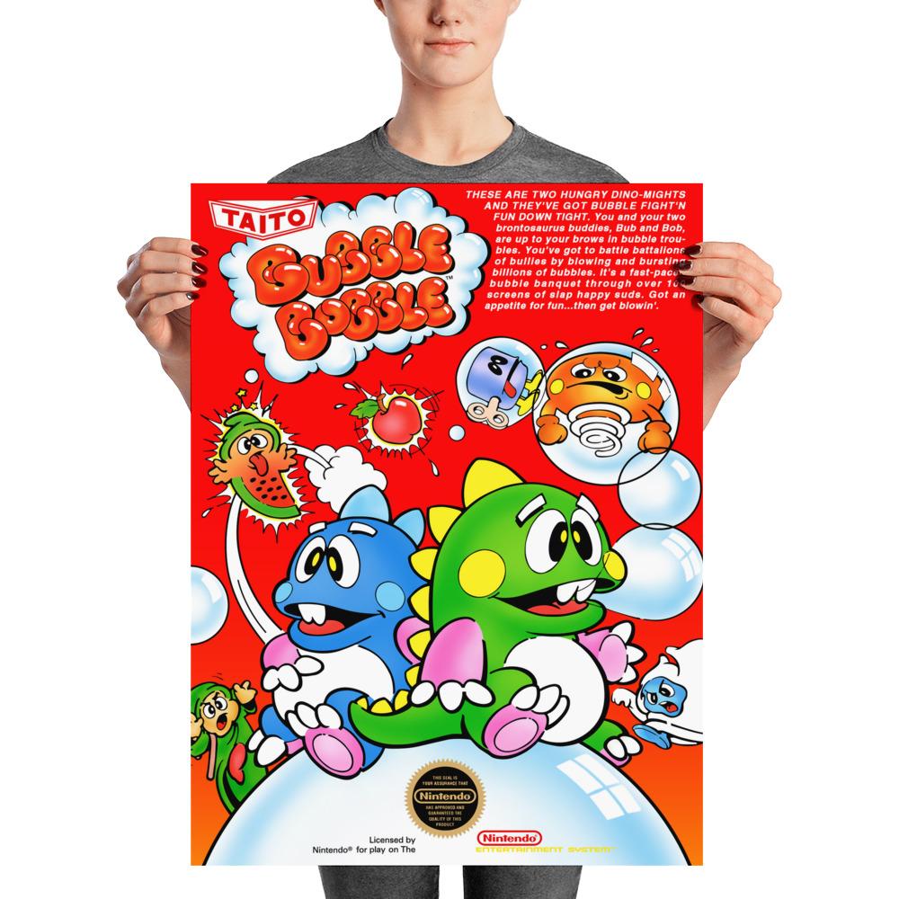 Retrogaming - Bubble Bobble - Nes cover