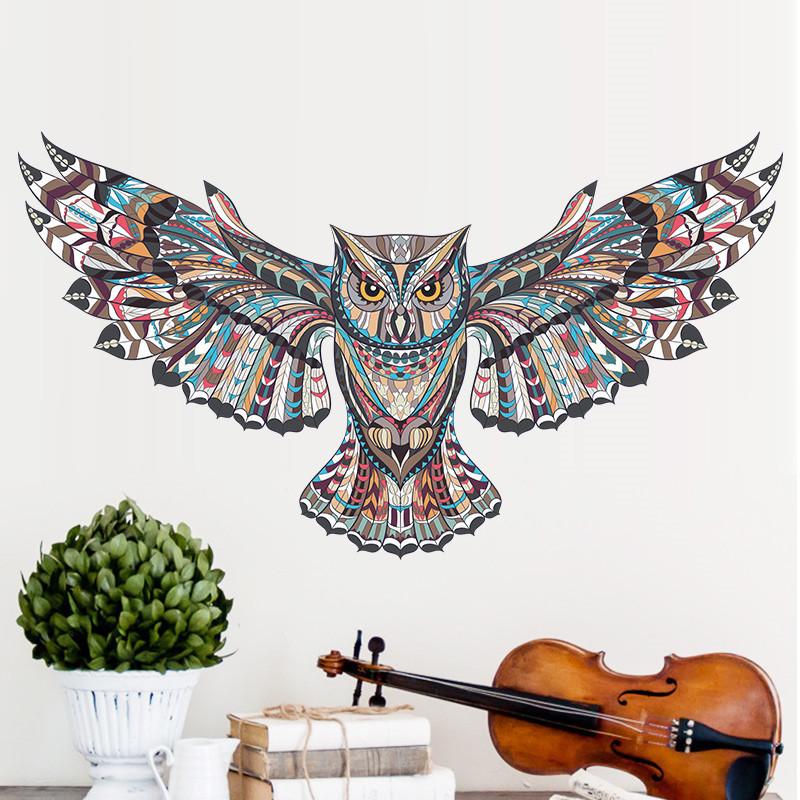 Sticker mural - Tribal Owl | sticker mural | STIKEO.COM