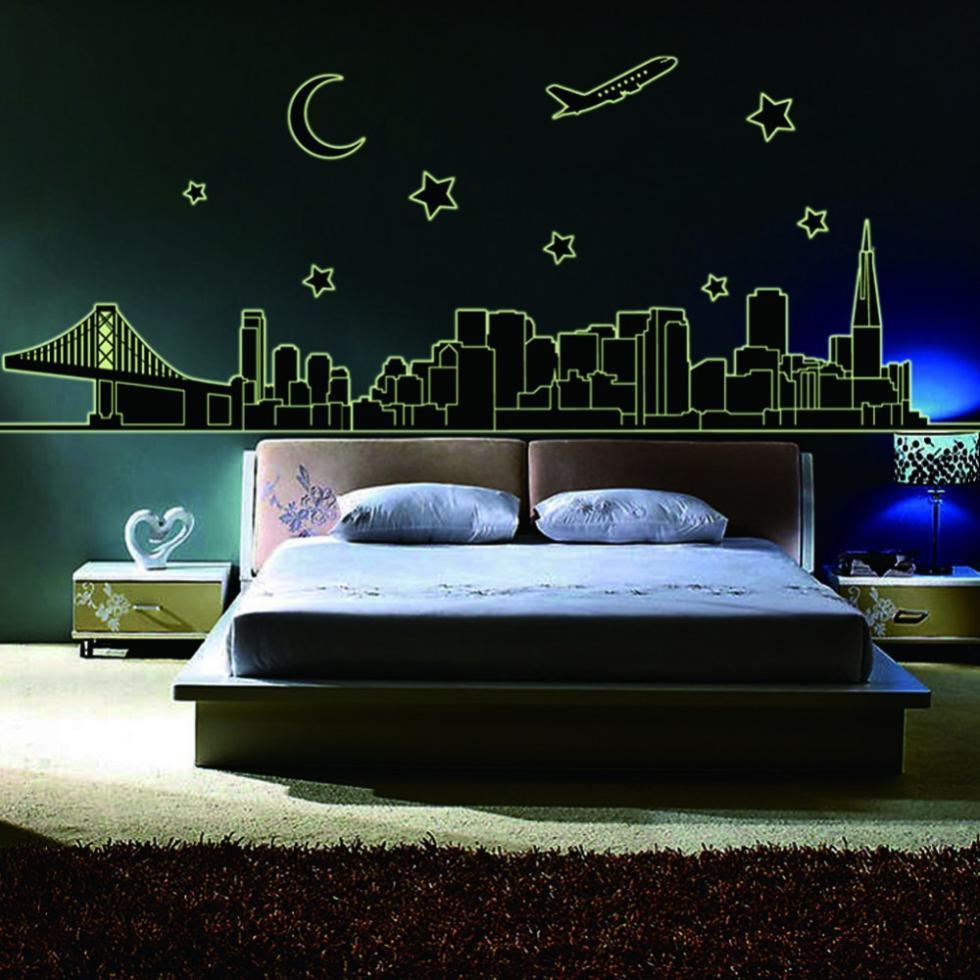 Sticker mural - Sticker fluorescent - New york city | sticker mural | STIKEO.COM