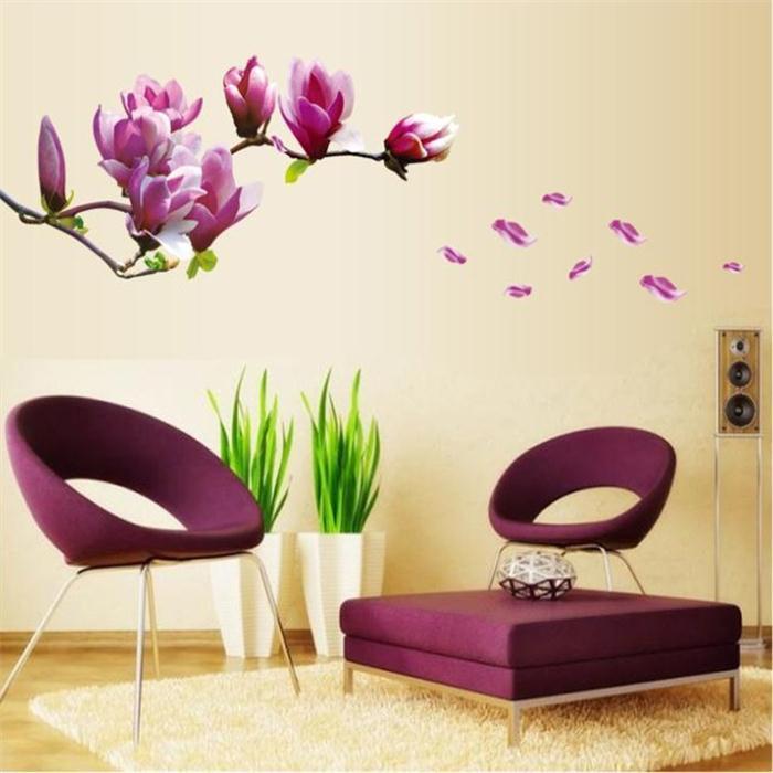 Sticker Mural - Peach Flower | sticker mural | STIKEO.COM