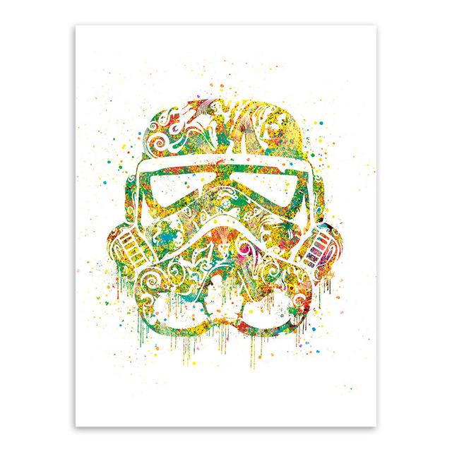 'Watercolor Stormtrooper" | poster | STIKEO.COM