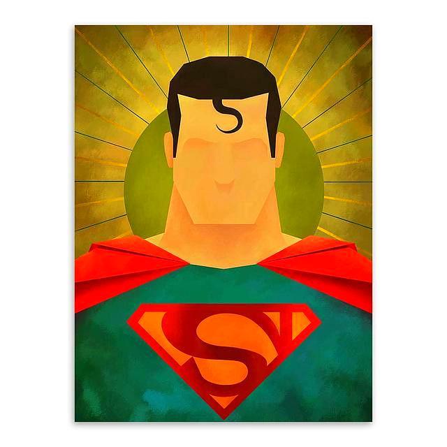 "Super Hero Minimalist Portrait" | poster | STIKEO.COM