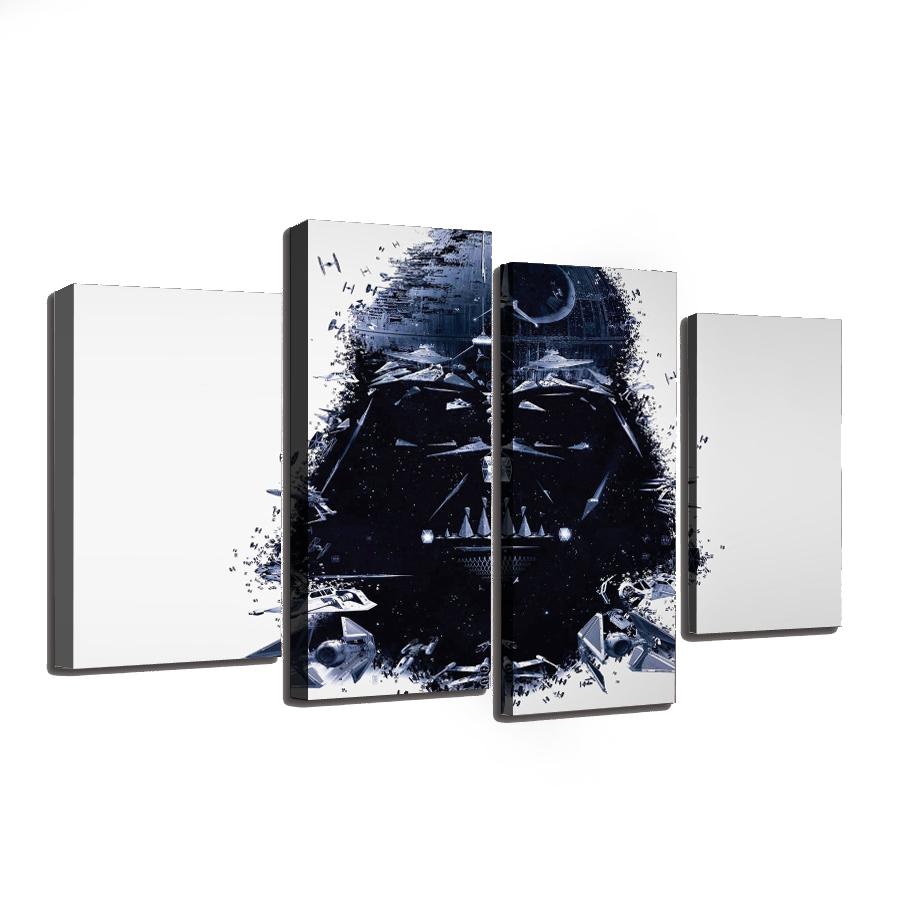 Tableaux sur toile - Set de 4 - Star Wars - Dark vador | tableau | STIKEO.COM
