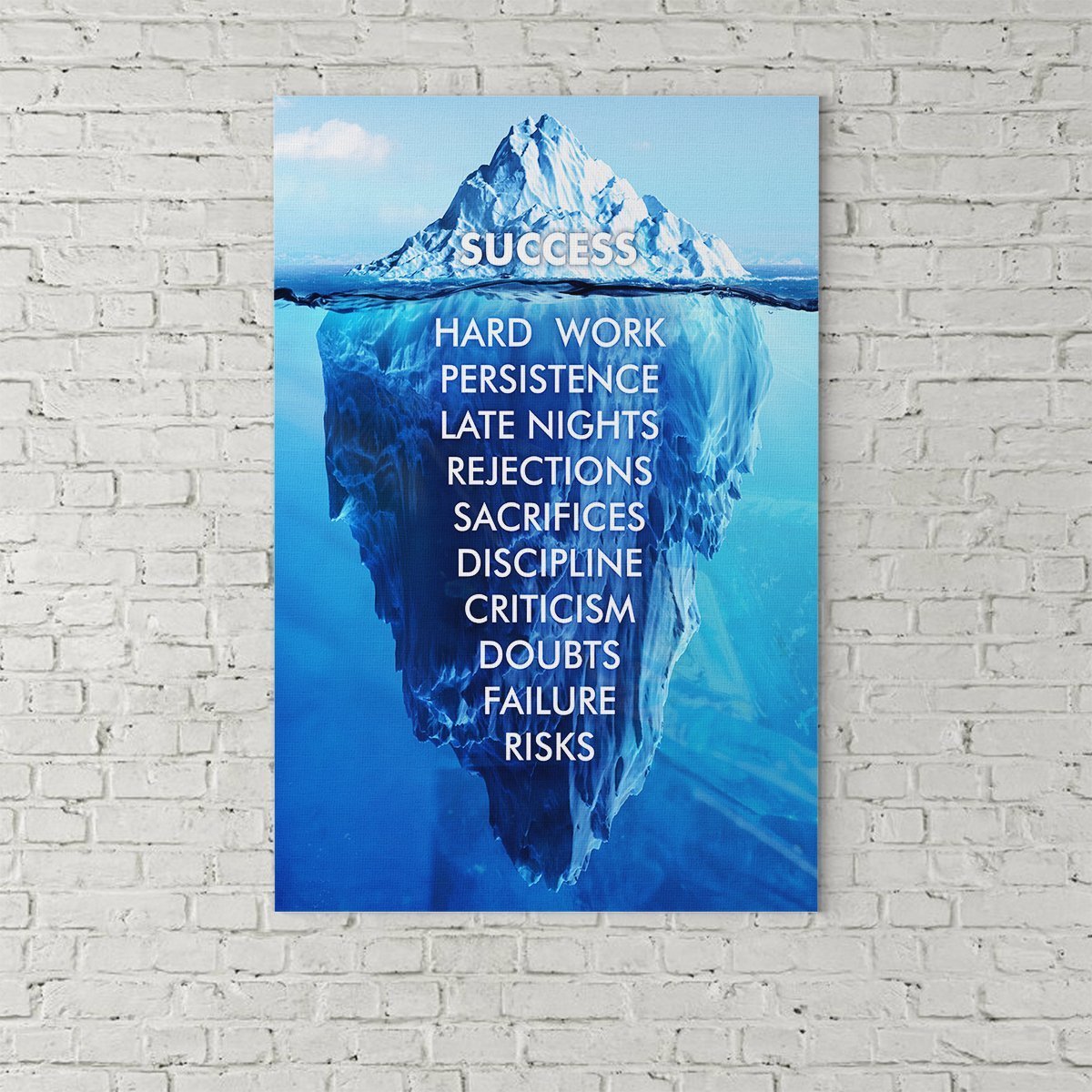 L'iceberg du succès | tableau | STIKEO.COM