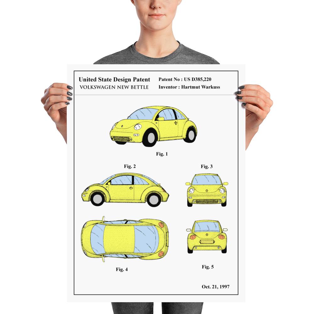 Affiche de Brevet - Volkswagen New Bettle