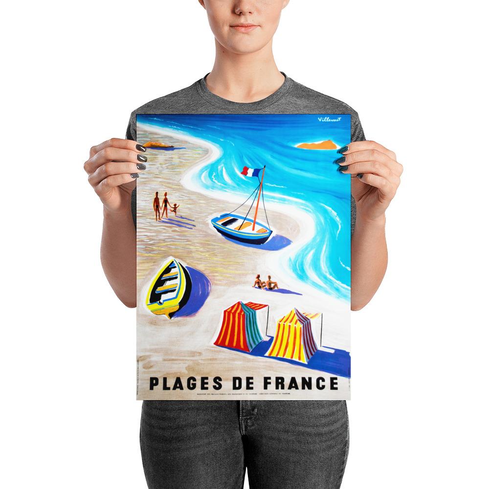 Affiche Vintage - Plages de France