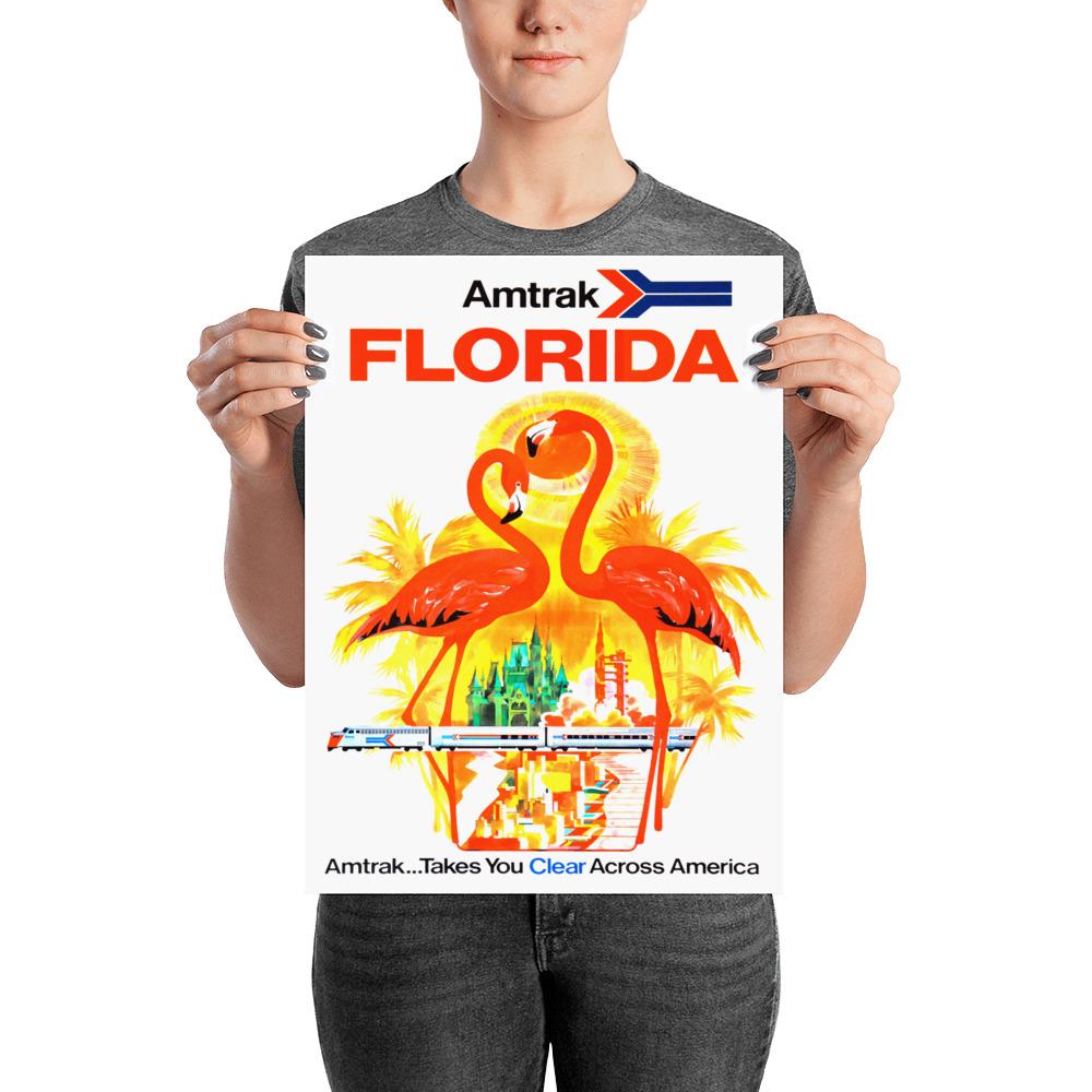 Affiche Vintage - Amtrack - Florida