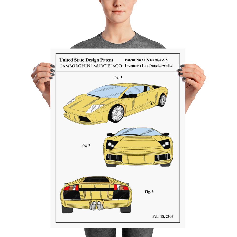 Affiche de Brevet - Lamborghini Murcielago