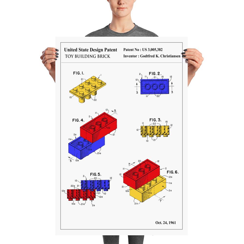 Affiche de Brevet - Brique Lego