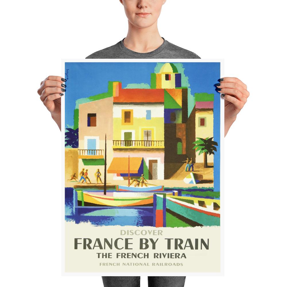 Poster Vintage - France By Train