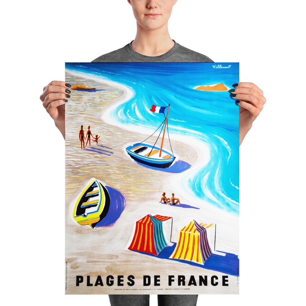 Affiche Vintage - Plages de France