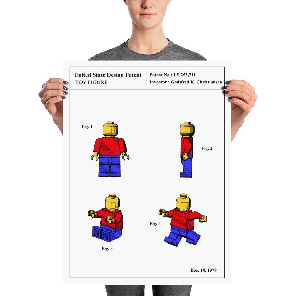 Affiche de brevet - Figurine Lego