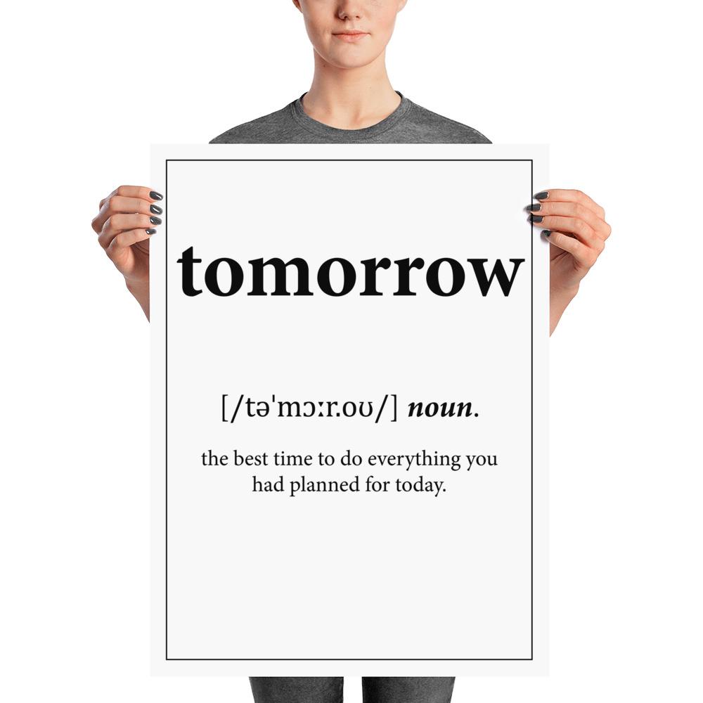 Définition - Tomorrow