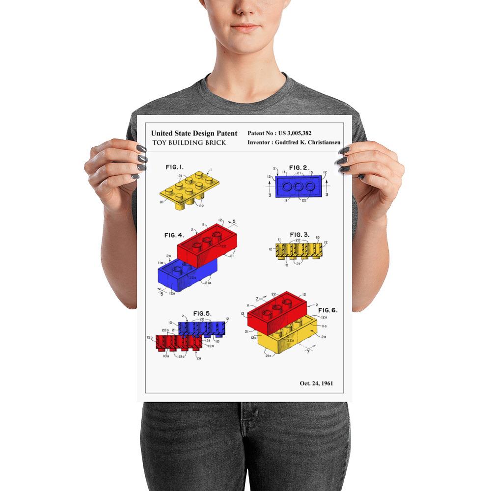 Affiche de Brevet - Brique Lego