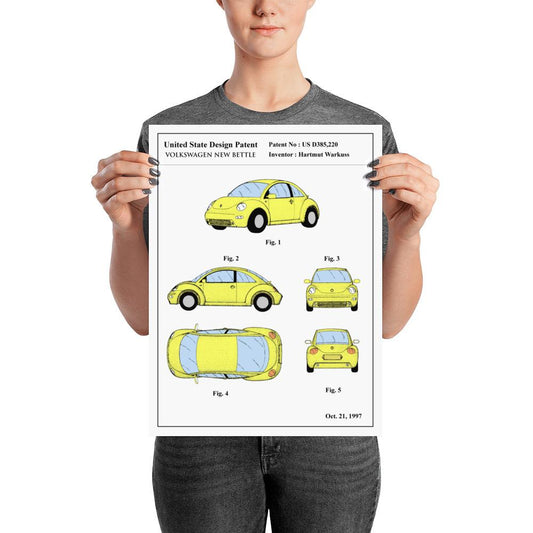 Affiche de Brevet - Volkswagen New Bettle