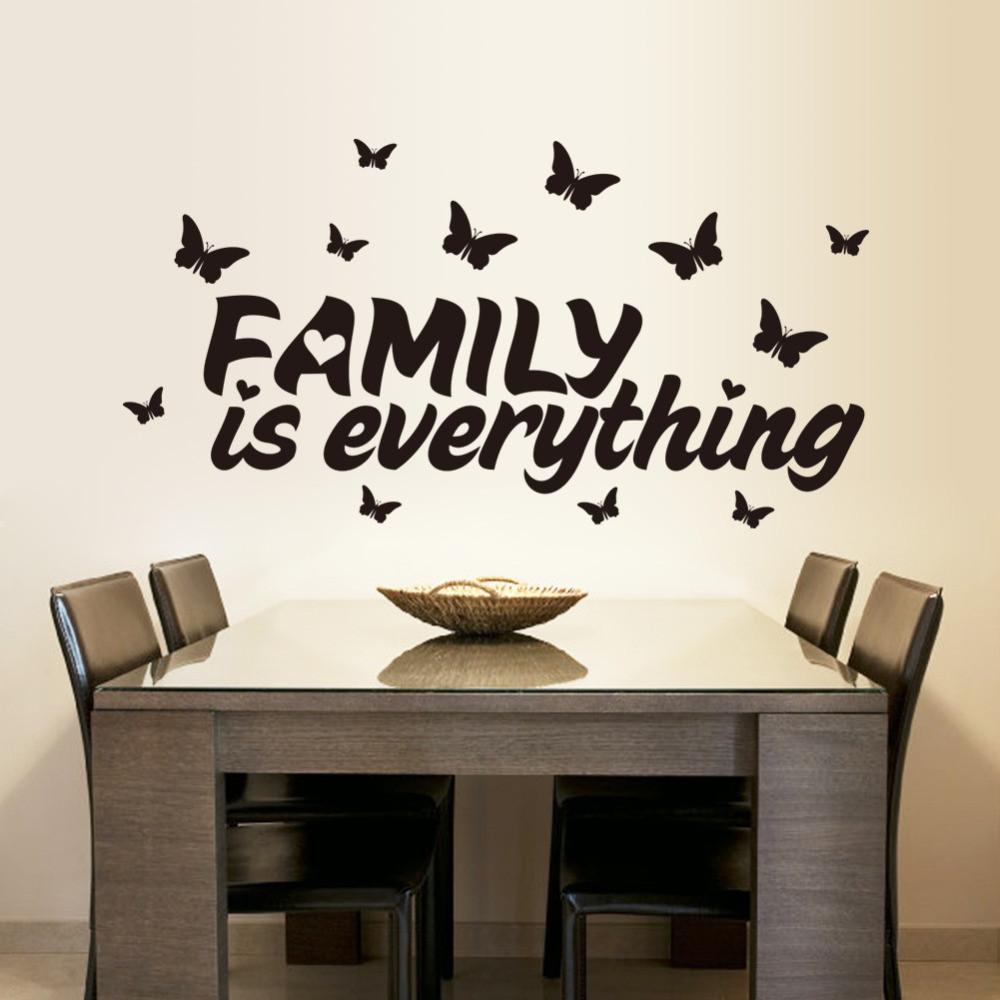 Sticker mural - Family is everything - Noir | sticker mural | STIKEO.COM