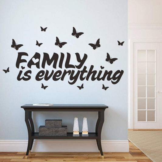 Sticker mural - Family is everything - Noir | sticker mural | STIKEO.COM