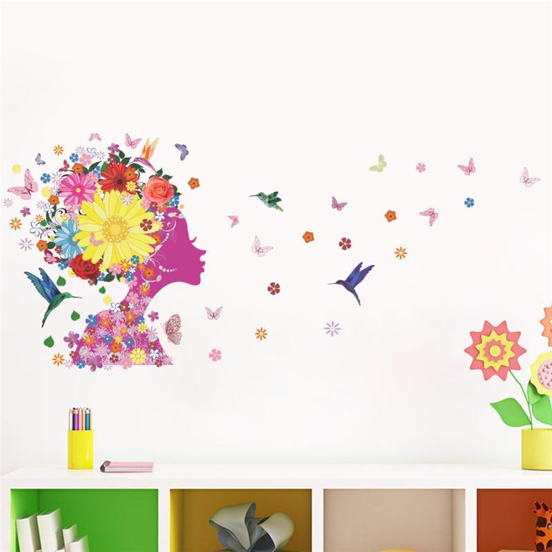 Sticker mural - Fairy flowers | sticker mural | STIKEO.COM