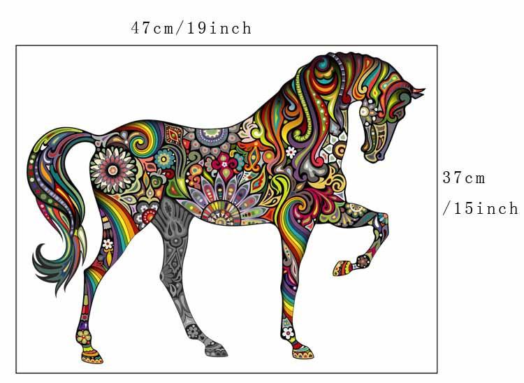 Sticker mural - Cheval motif hippie | sticker mural | STIKEO.COM