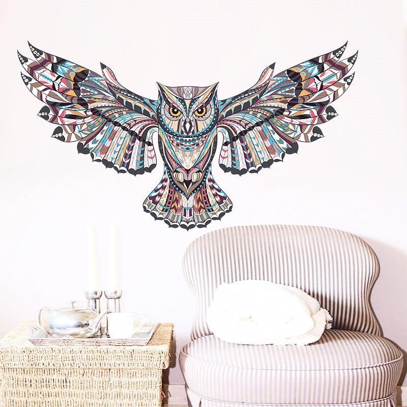 Sticker mural -  Tribal Owl | sticker mural | STIKEO.COM