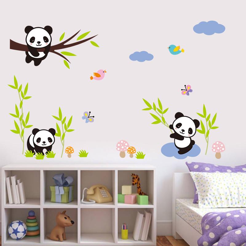 Little Bamboo Panda | sticker mural | STIKEO.COM