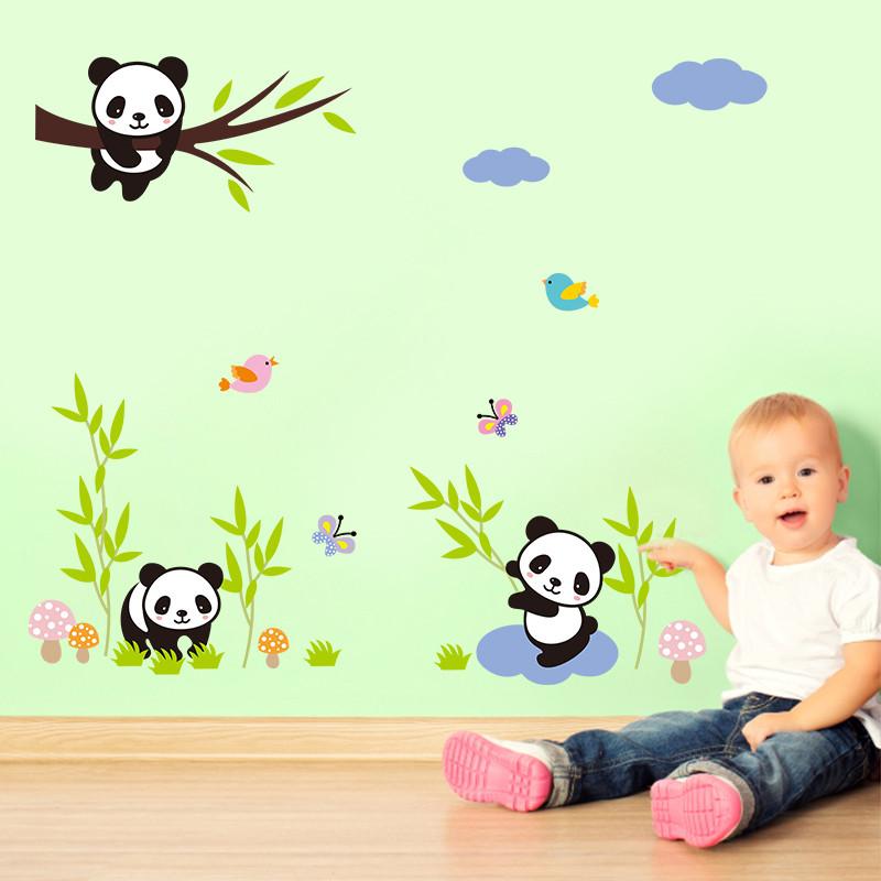 Little Bamboo Panda | sticker mural | STIKEO.COM