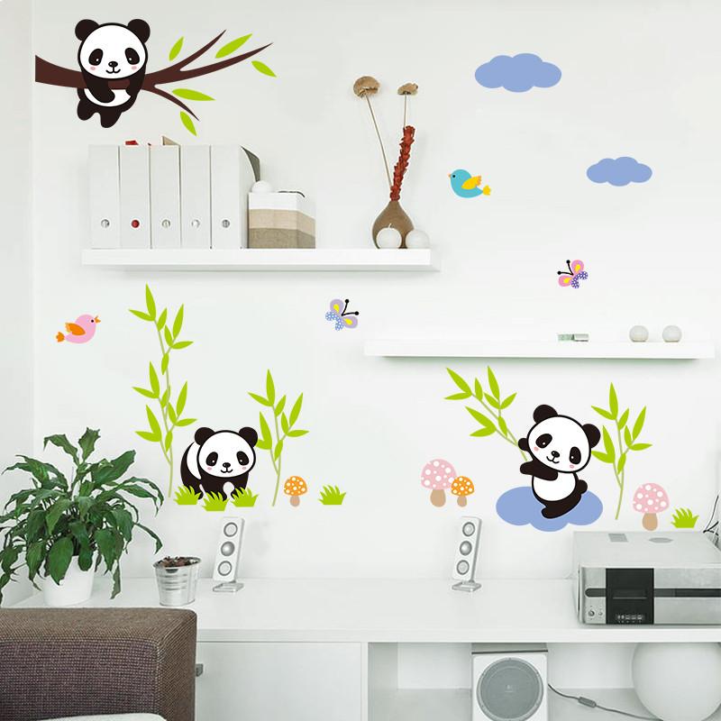 Little Bamboo Panda | sticker mural | STIKEO.COM