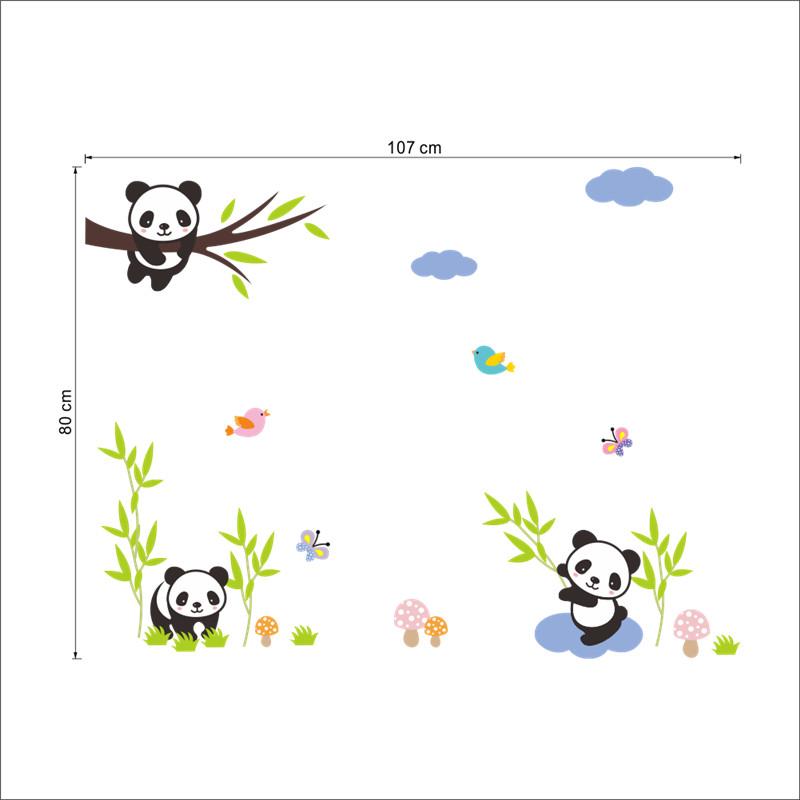 Little Bamboo Panda | sticker mural | STIKEO.COM