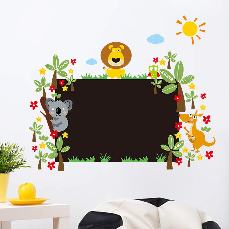 Sticker mural - Sticker Ardoise - Animaux en folie | sticker mural | STIKEO.COM