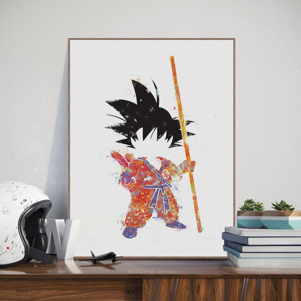 Dragon Ball - Watercolor Sangoku | poster | STIKEO.COM