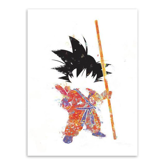 Dragon Ball - Watercolor Sangoku | poster | STIKEO.COM
