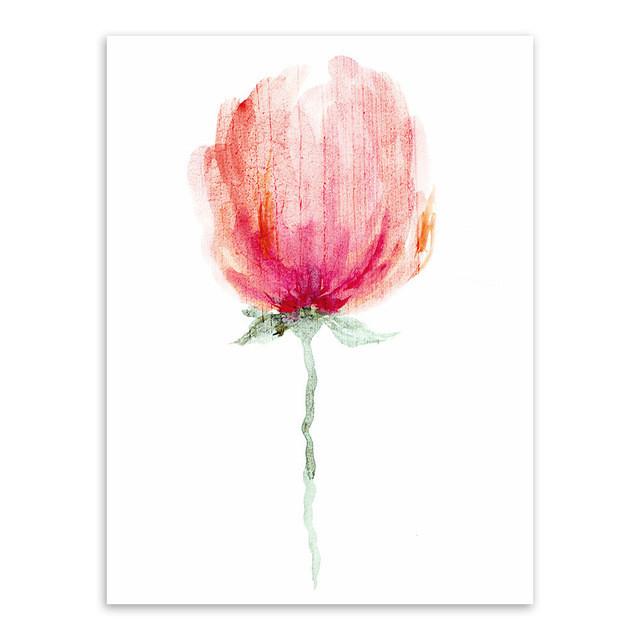 Watercolor Flowers Collection | poster | STIKEO.COM