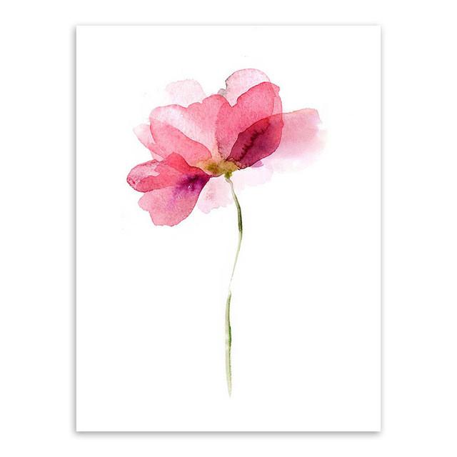 Watercolor Flowers Collection | poster | STIKEO.COM