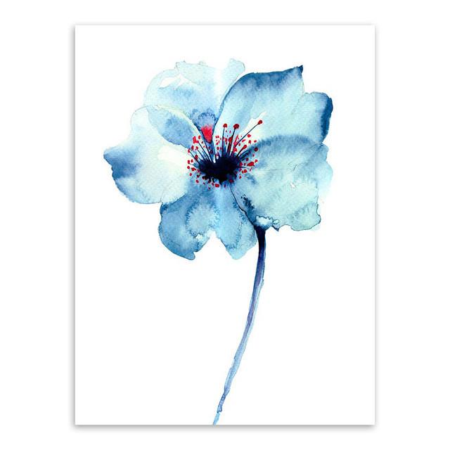 Watercolor Flowers Collection | poster | STIKEO.COM