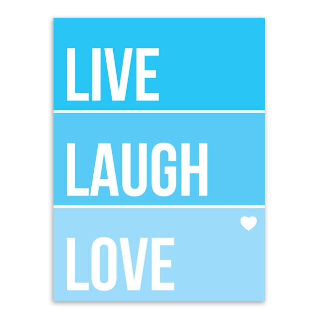 " LIVE, LAUGH ,LOVE " | poster | STIKEO.COM