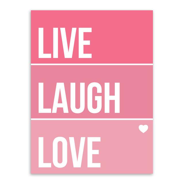 " LIVE, LAUGH ,LOVE " | poster | STIKEO.COM