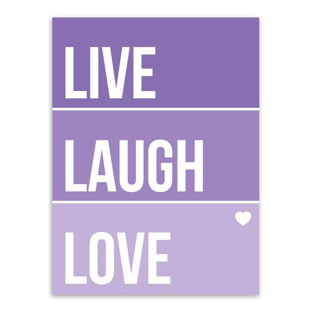 " LIVE, LAUGH ,LOVE " | poster | STIKEO.COM