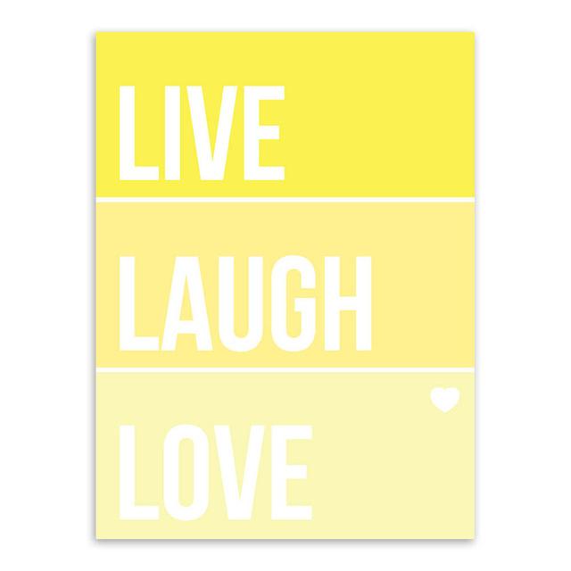 " LIVE, LAUGH ,LOVE " | poster | STIKEO.COM