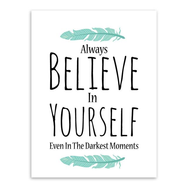 " Believe in yourself " - " Keep calm and believe " | poster | STIKEO.COM