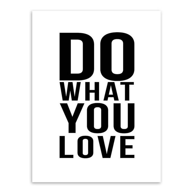 " Love what you do , Do what you love" | poster | STIKEO.COM