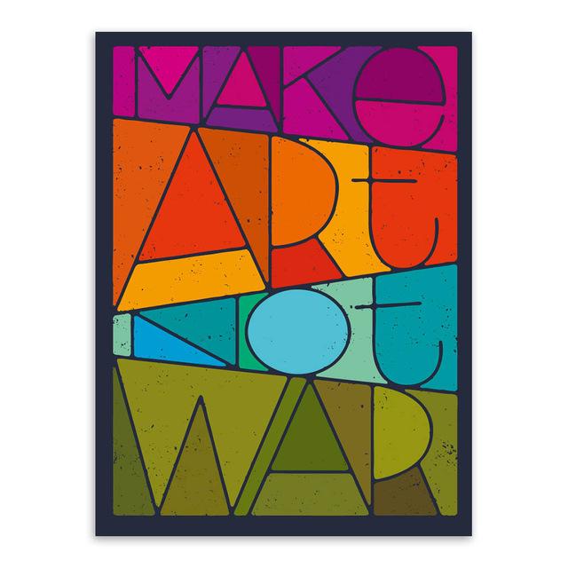 " Make art not War" | poster | STIKEO.COM