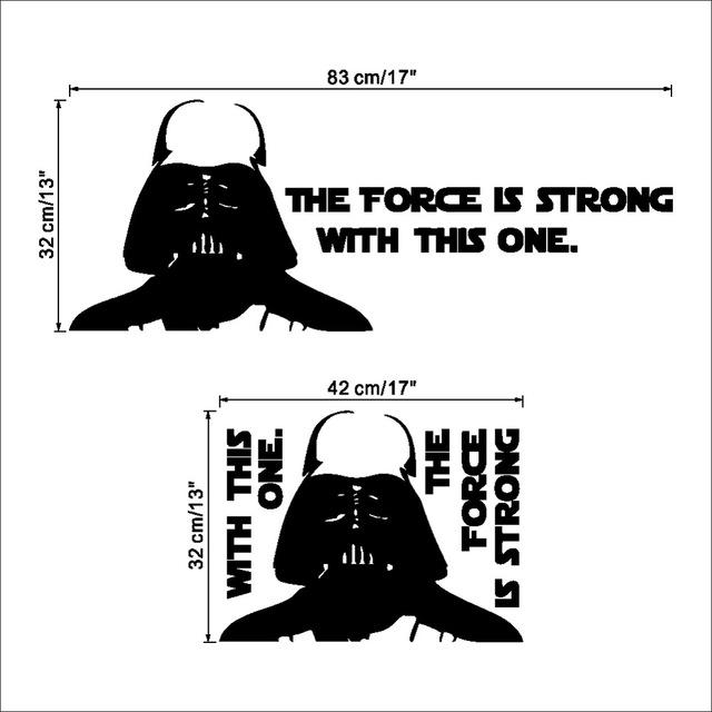 Sticker Mural - Star Wars - The Force Is Strong With This One | sticker mural | STIKEO.COM