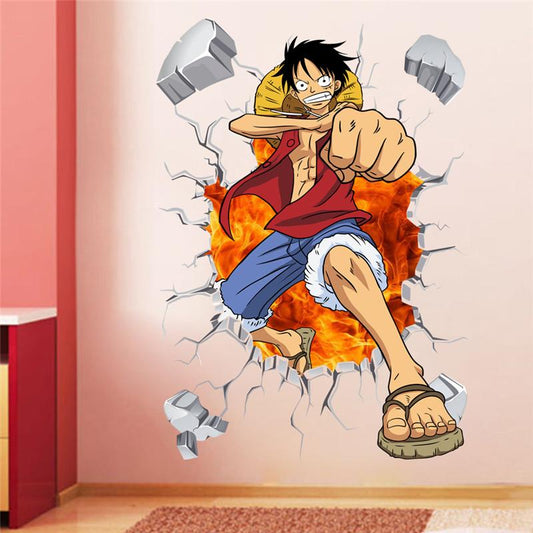One Piece - Monkey D Luffy Enragé | sticker mural | STIKEO.COM
