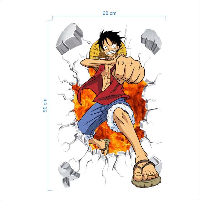 One Piece - Monkey D Luffy Enragé | sticker mural | STIKEO.COM