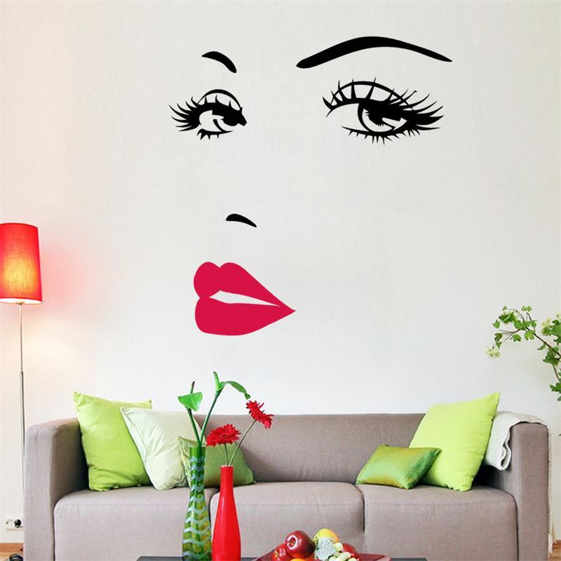 Sticker mural - Visage de femme | sticker mural | STIKEO.COM