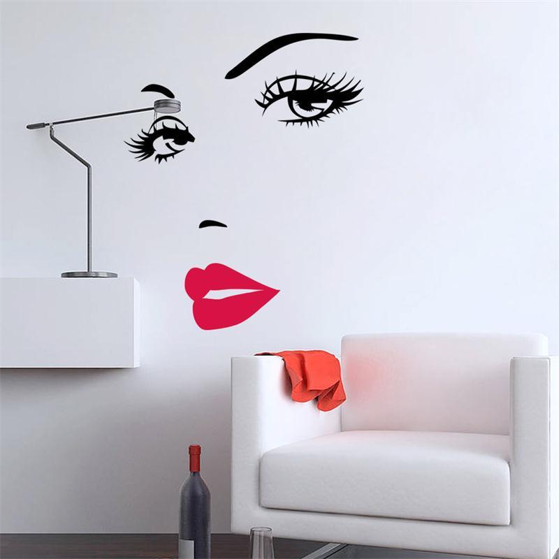 Sticker mural - Visage de femme | sticker mural | STIKEO.COM