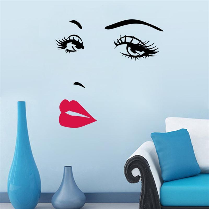 Sticker mural - Visage de femme | sticker mural | STIKEO.COM