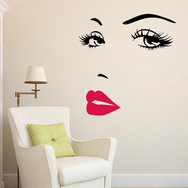 Sticker mural - Visage de femme | sticker mural | STIKEO.COM