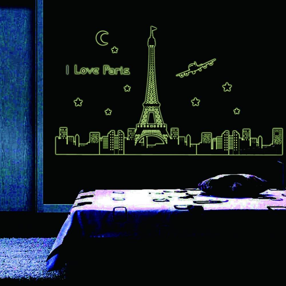 Sticker mural  -  Sticker fluorescent -  I Love Paris | sticker mural | STIKEO.COM