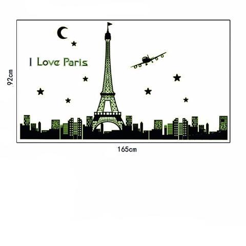 Sticker mural  -  Sticker fluorescent -  I Love Paris | sticker mural | STIKEO.COM